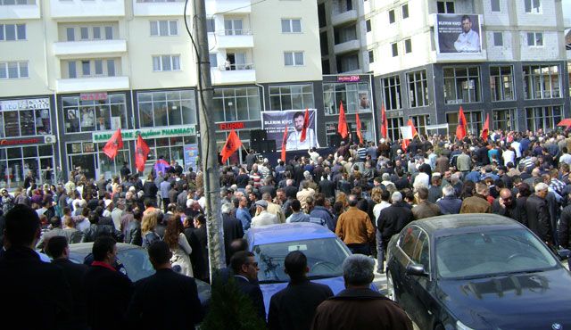 Suvareka'da Blerim Kuçi'ye Destek Protestosu