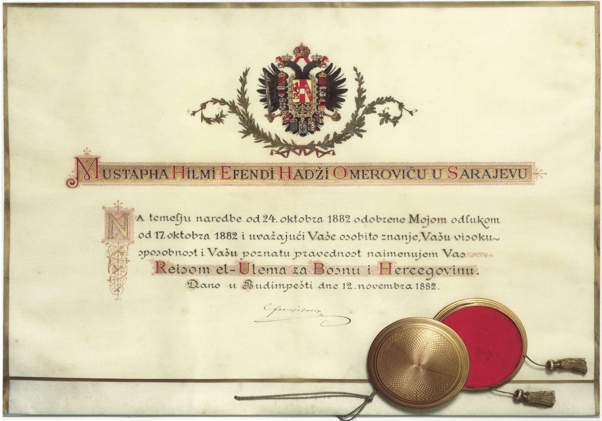 BOSNA-HERSEK’TE REİSÜLULEMALIK MAKAMININ İLK MENŞURASI: MUSTAFA HİLMİ EFENDİ HADZİOMEROVİÇ