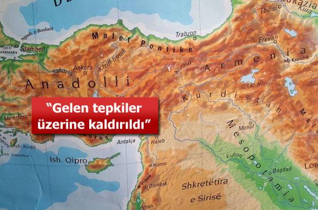 Kosova Okullarında Skandal Türkiye Haritası!