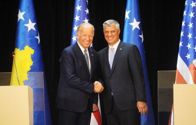 Thaçi'den  Biden'e Teşekkür