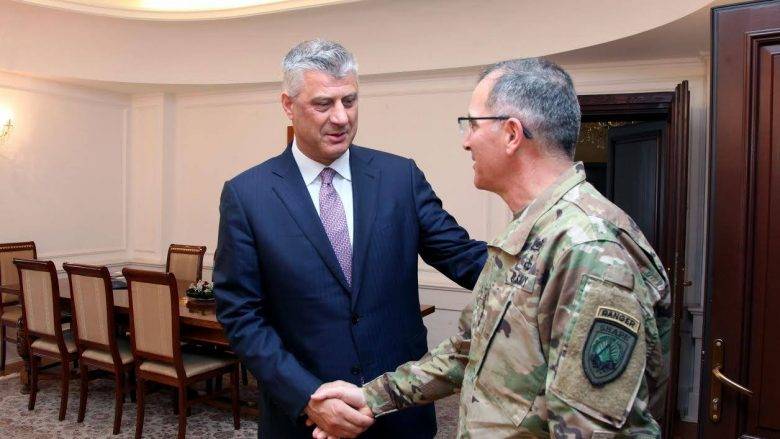 NATO'dan Cumhurbaşkanı Thaçi'ye Destek
