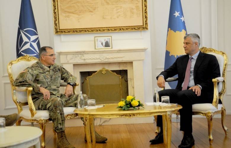 Thaçi General Scaparrotti'yi Kabul Etti