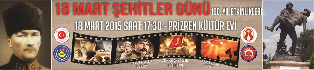 Kosova'da Çanakkale Zaferi ve Şehitleri Anma Programı