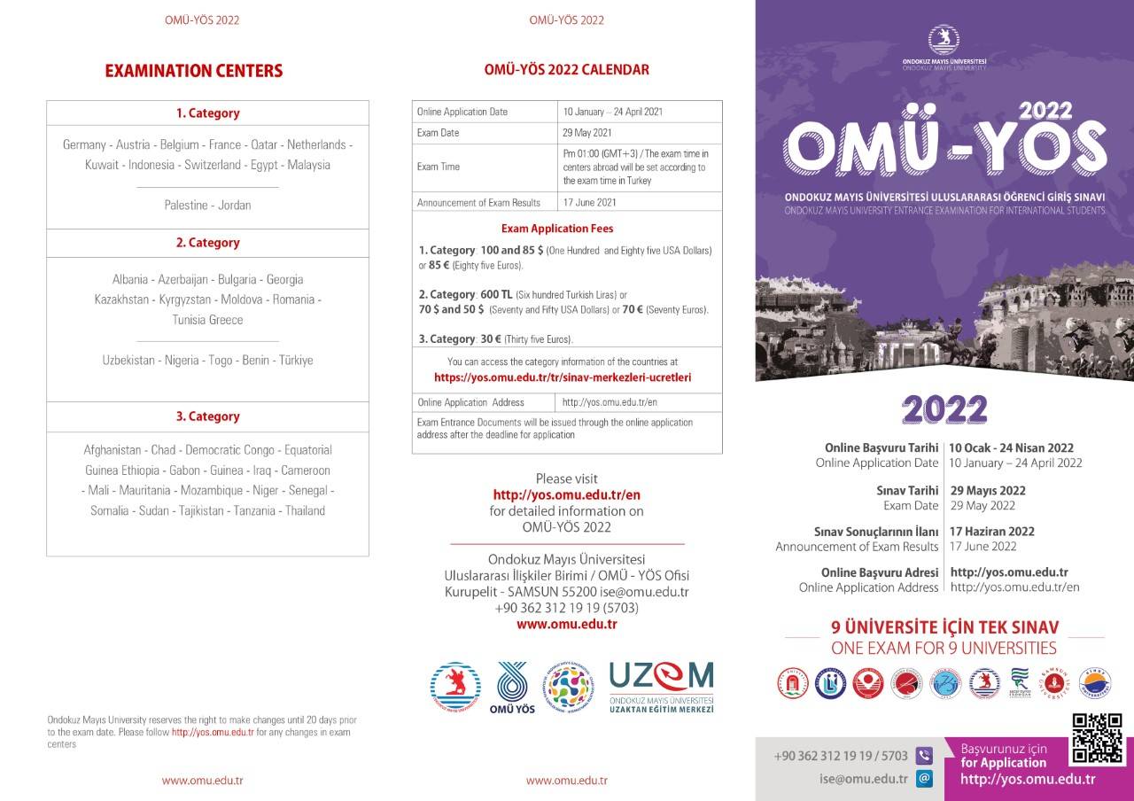 19 Mayıs Üniversitesi ‘Uluslararası Öğrenci Giriş Sınavı’ Kosova’da Yapılacak