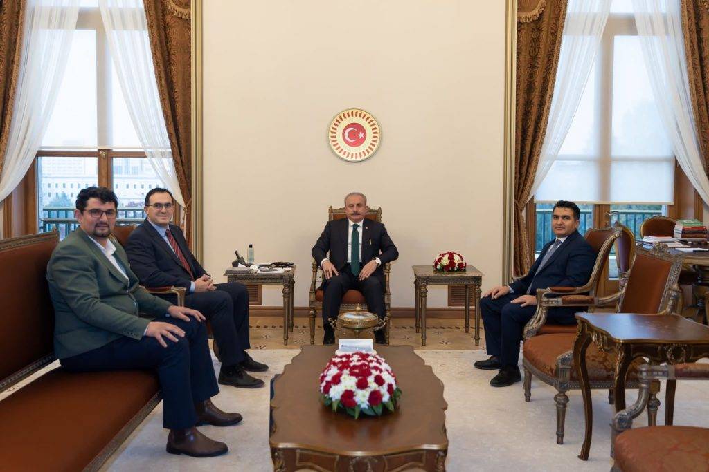 TBMM Başkanı Şentop, Kosova UBT Üniversitesi Rektörünü Kabul Etti