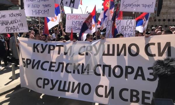 Sırpların Graçanica’da Protestosu Başladı