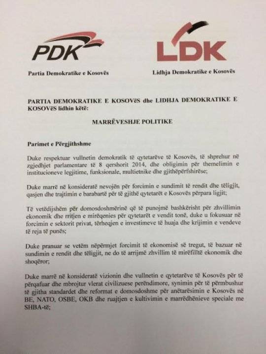 PDK-LDK Anlaşma İçeriği