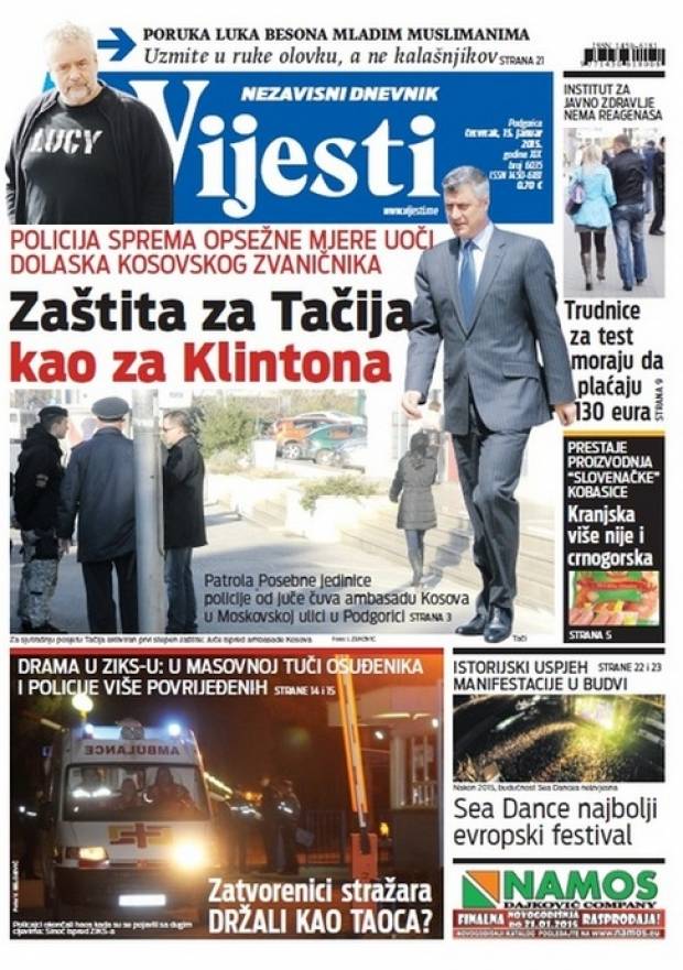 Thaçi Karadağ Resmi Ziyaretinde