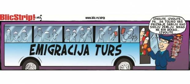 Sırp Gazetesi Göç Eden Arnavutlarla Dalga Geçiyor