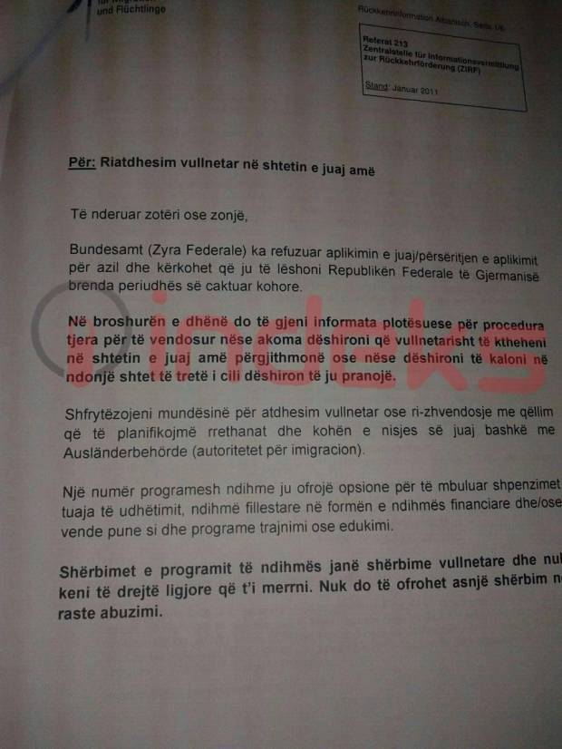 Almanya: Ülkenize Geri Dönüşü İsteyin