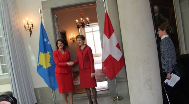 Jahjaga İsviçre Federasyonu Başkanı İle Görüştü