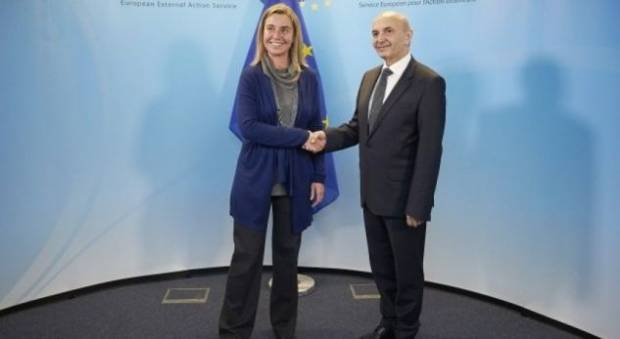 Mustafa-Mogherini Görüşmesi Başladı