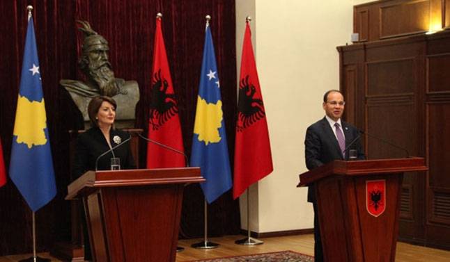 Jahjaga: Arnavutluk Tüm Süreçlerde Kosova'yı Desteklemiştir