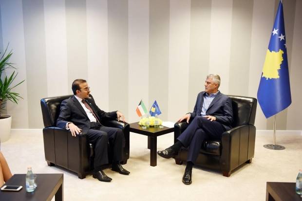 Thaçi Kuveyt Büyükelçisini Kabul Etti