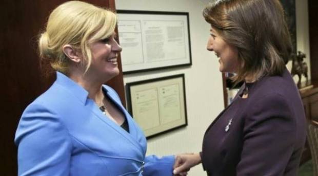 Jahjaga Hırvatistan Başkanı ile Görüştü