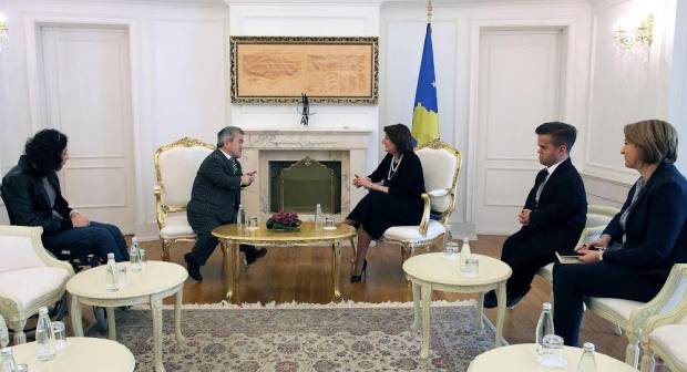 Jahjaga Engelliler Heyetini Kabul Etti
