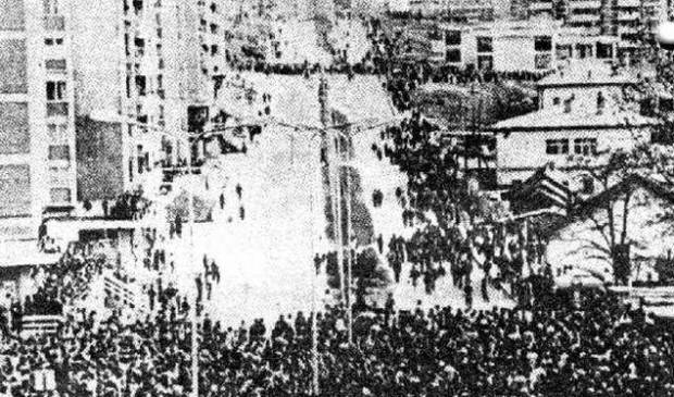 1981 Yılı Gösterilerinin Yıldönümü Kaydediliyor