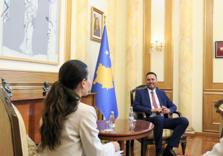 Konjufca, UNICEF'in Kosova Ofisi’nin Yeni Müdürünü Kabul Etti