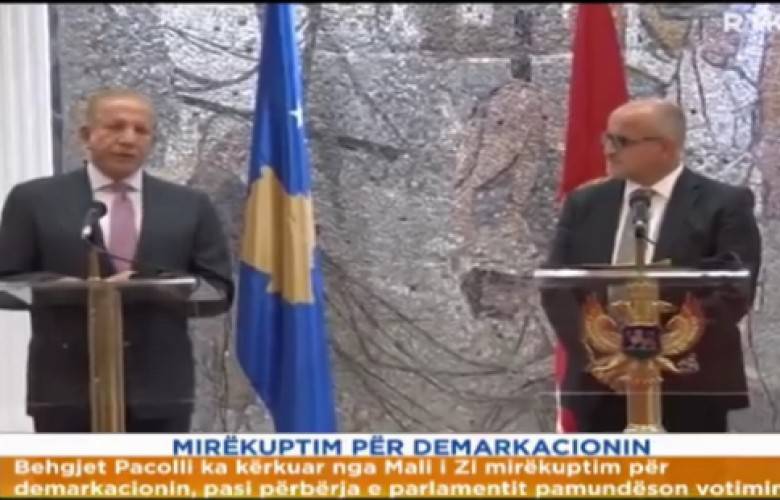 Pacolli Karadağ’dan Anlayış İstedi