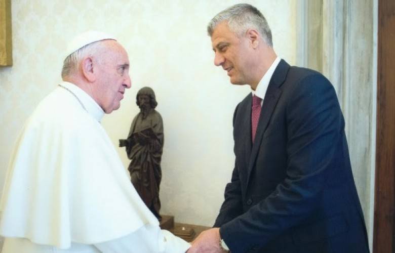 Thaçi, Papa ile Bugün Görüşecek