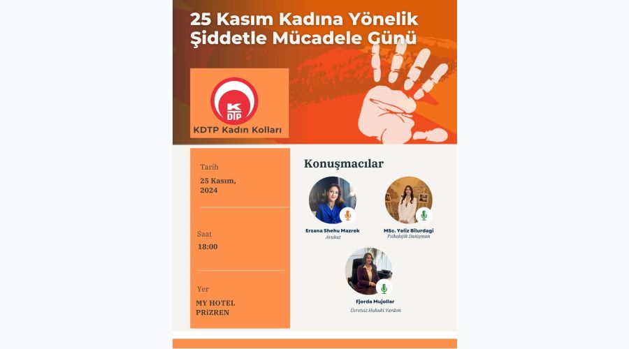 25 Kasım Kadına Yönelik Şİddetle Mücadele Günü