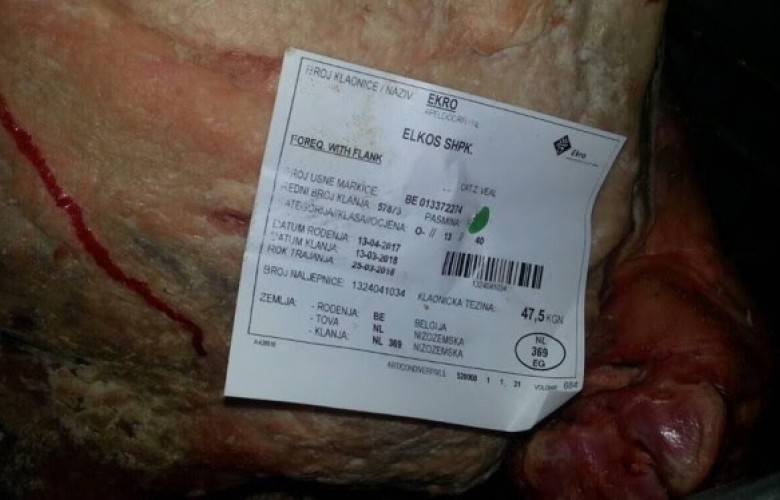 Prizren’de Tarihi Geçmiş 720 Kg Ete El Konuldu