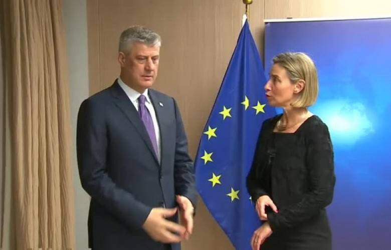 Thaçi,  &Dstrok;uri&cacute;’in Tutuklanmasını Mogherini ile Görüştü