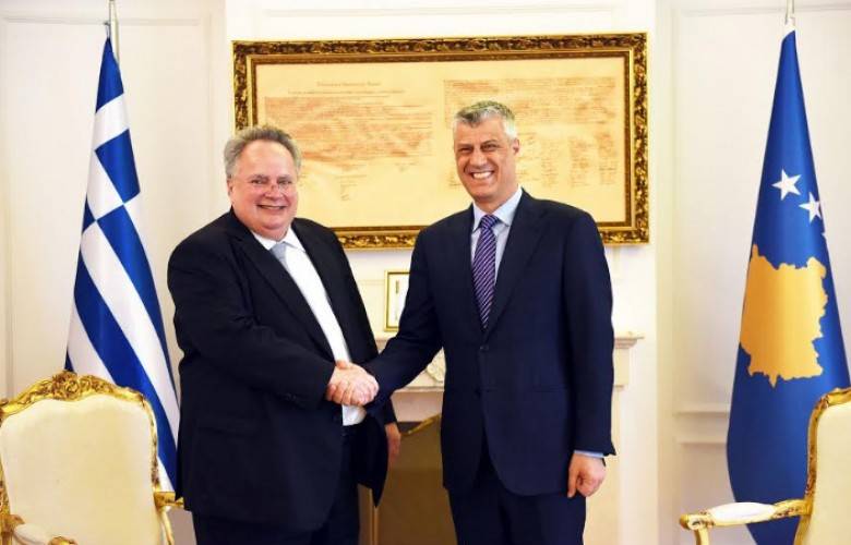 Thaçi ve Kotzias İkili İlişkileri Ele Aldılar