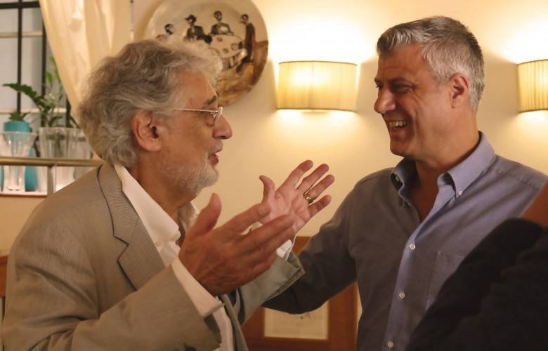 Thaçi Ünlü Tenor  Plácido Domingo'yu Kosova’ya Davet Etti