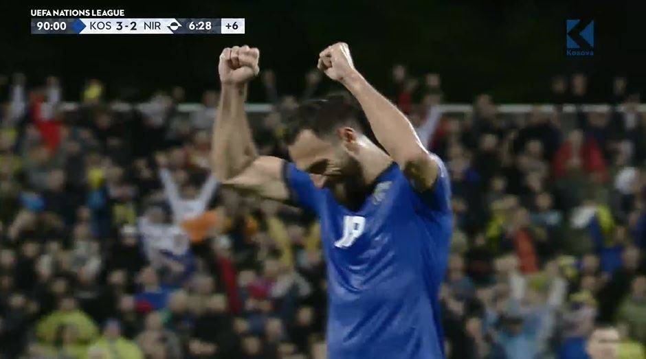Kosova, Kuzey İrlanda’yı 3:2 Yenmeye Başardı