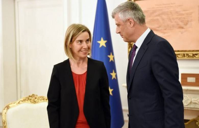 Mogherini  Thaçi’den Verginin Kaldırılmasını Talep Etti
