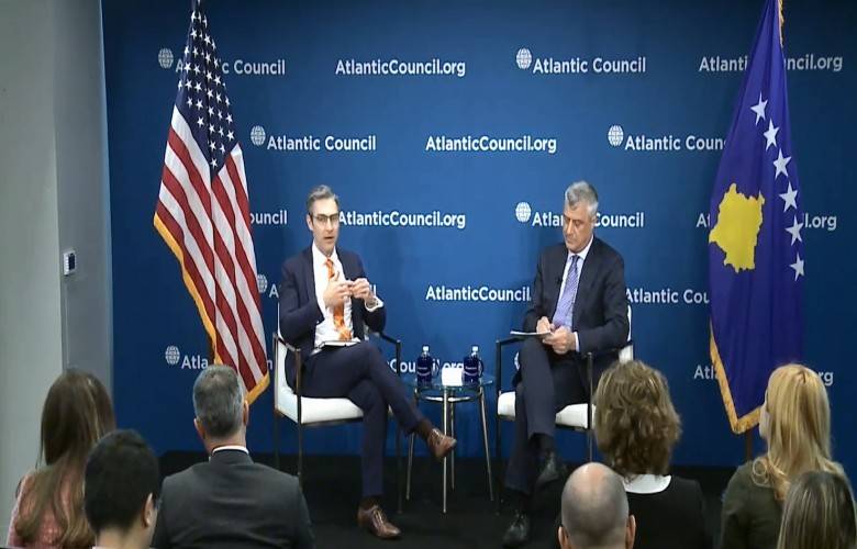 Thaçi, Atlantik Konseyinde Sınır Fikrinden  Konuştu