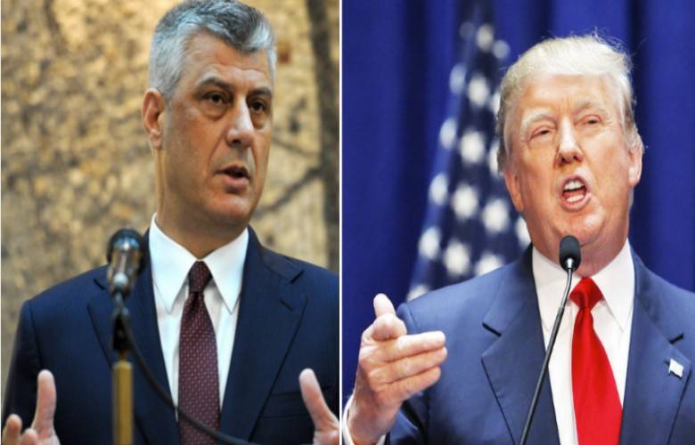 Trump’tan Thaçi’ye Mektup