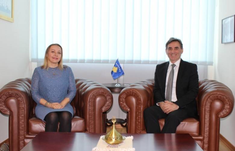 Bakan Yağcılar UNDP Kosova Şefi  Roccasalvo ile Görüştü