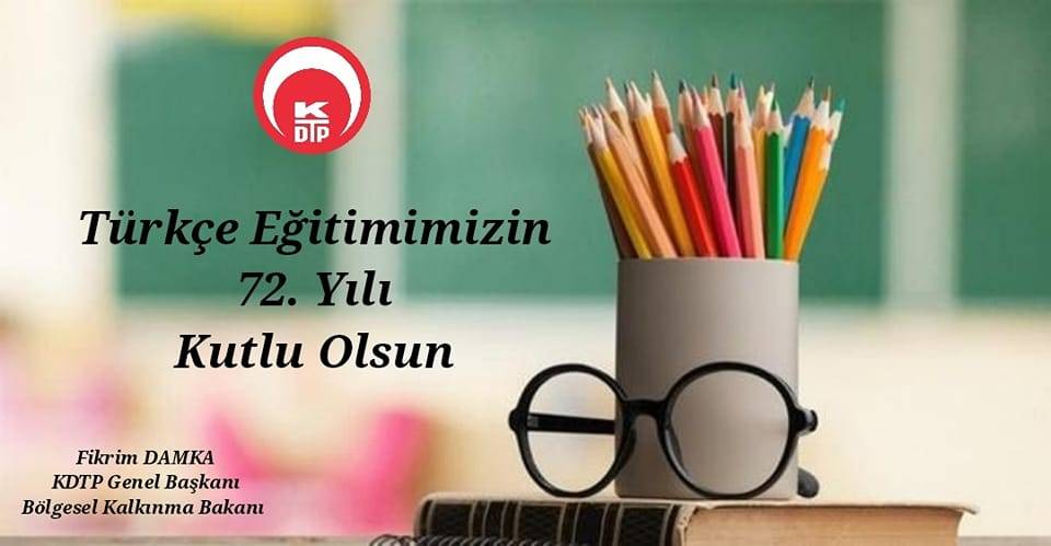 KDTP Başkanından Türkçe Eğitimin 72. Yılı Mesajı