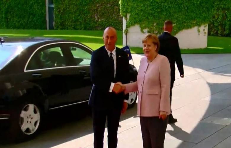 Haradinaj, Merkel ile Görüşüyor