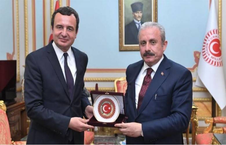 TBMM Başkanı Şentop,  Albin Kurti’yi Kabul Etti