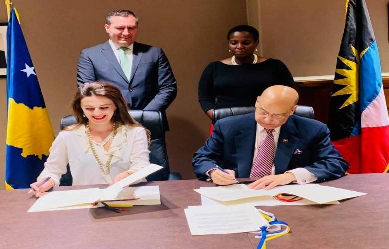 Kosova ve Antigua Diplomatik İlişki Anlaşmasını İmzaladı