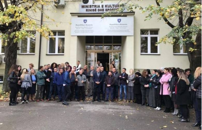 Kültür Bakanlığı Çalışanları Protesto Etti
