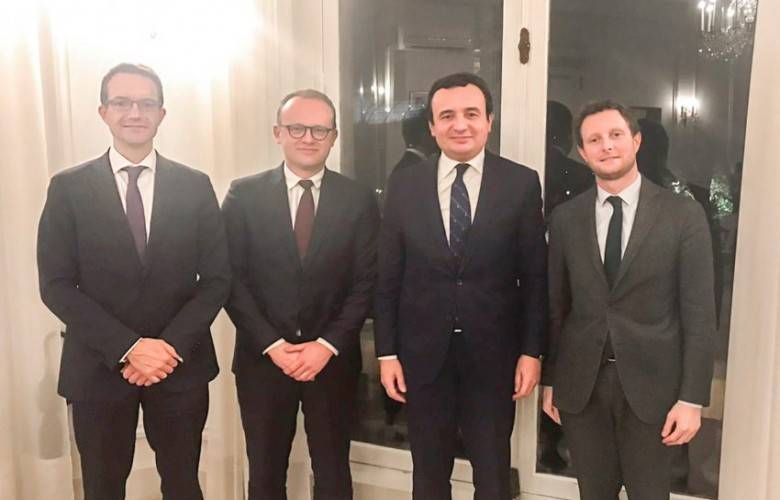 Kurti, Paris’te Macron’un Danışmanlarıyla Görüştü