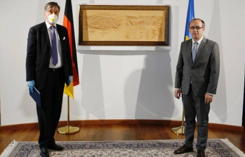 Kosova, Alman Devleti ve Halkına Müteşekkir