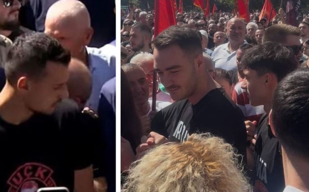 Thaçi ve Veseli’nin Oğulları Protestoya Katıldı