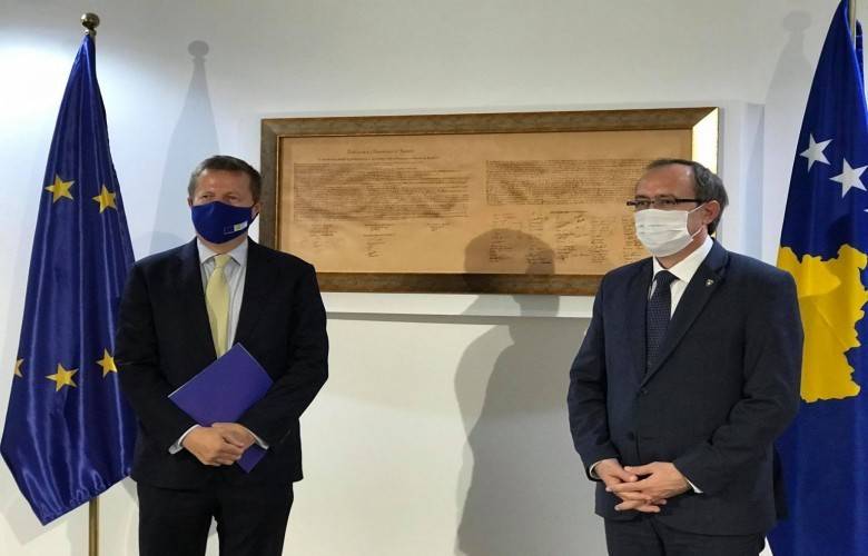 Hoti, AB Kosova Ofisi Yeni Şefini Kabul Etti
