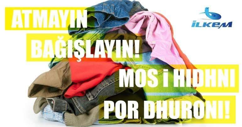 İlkem Merkezi Kullanılmayan Giysi Bağışı Başlattı