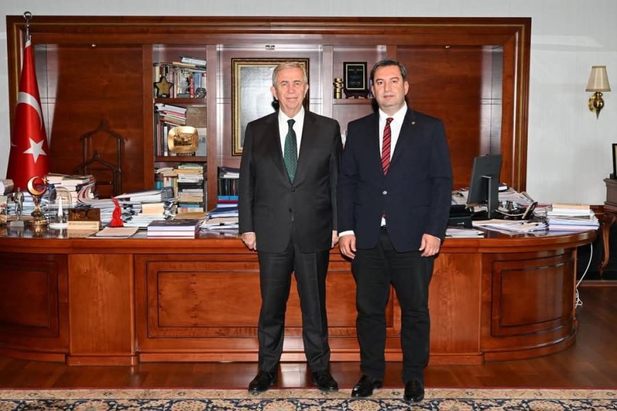 Mamuşa Belediye Başkanı Krasniç Mansur Yavaş ile Görüştü