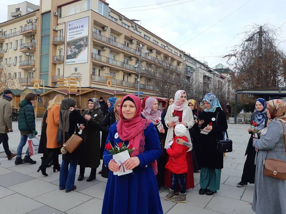 Priştine’de Hijab Günü Kaydediliyor