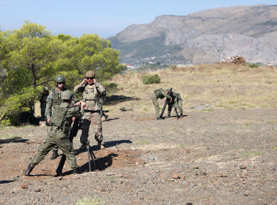 KGG, Arnavutluk'ta Havan Taktik Atışları Eğitimi Yaptı