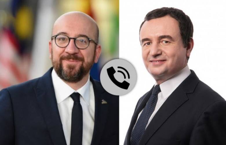 Kurti, Avrupa Konseyi Başkanı Michel’le Telefonda Görüştü