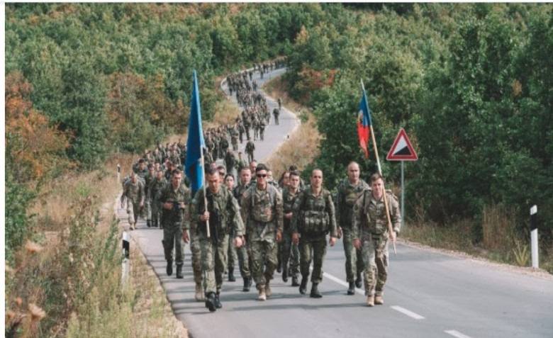 11 Eylül Kurbanlarının Anısına KGG ve Amerikan Ordusu Yürüyüşte