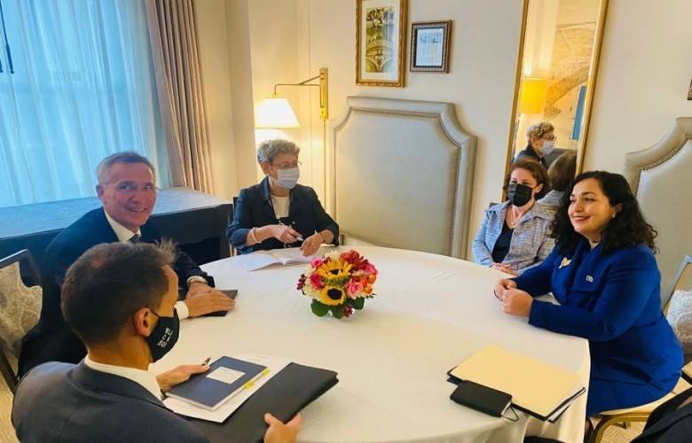 Osmani ve Gërvalla Stoltenberg’le Bir Araya Geldiler